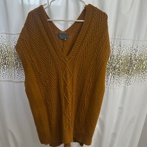 Anthropologie V-Neck Sweater - Rich Brown